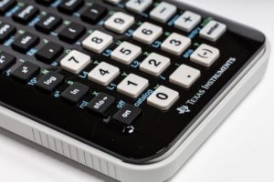 Photo of a calculator.