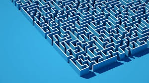 graphic showing a maze