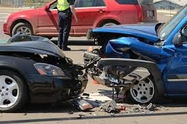 head-on car collision