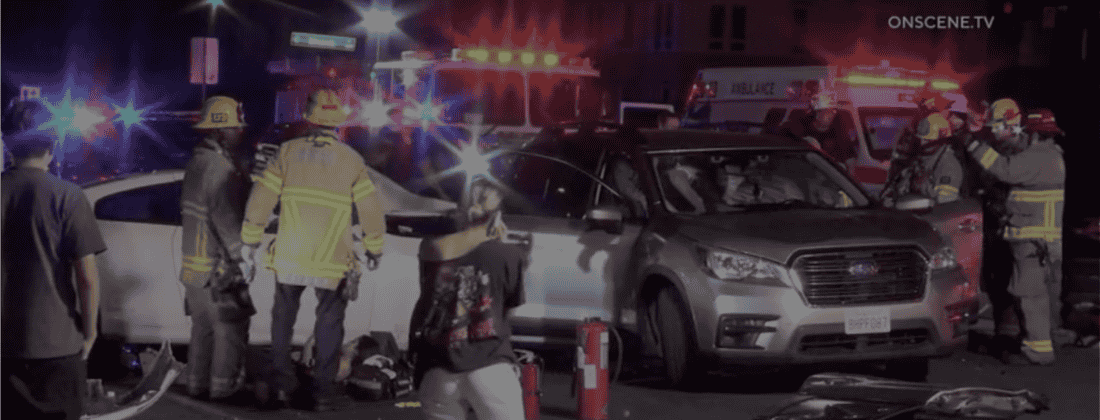 Aadan Portillo, 15, injured after a man fleeing police crashed into an Uber he was in on Oct. 5, 2024. photo source: OnScene.TV