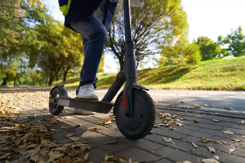electric scooter rider
