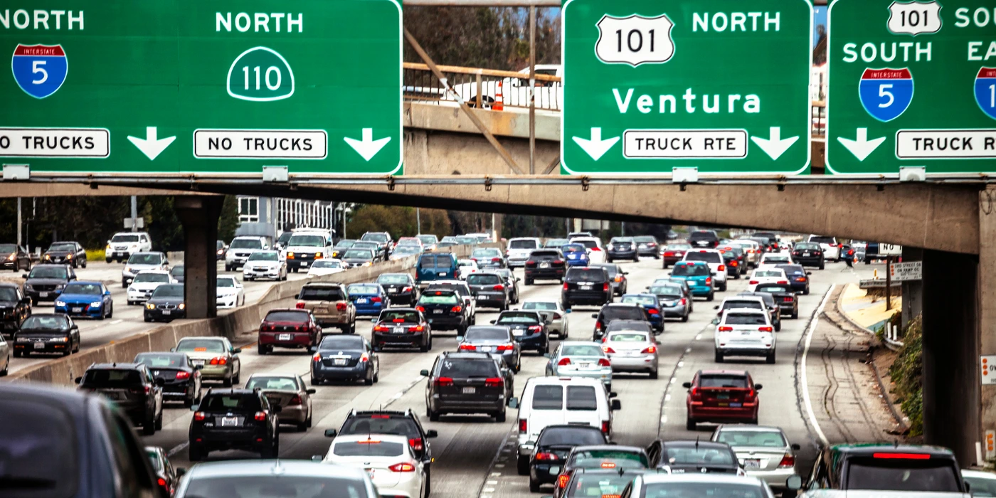 traffic in los angeles freeways