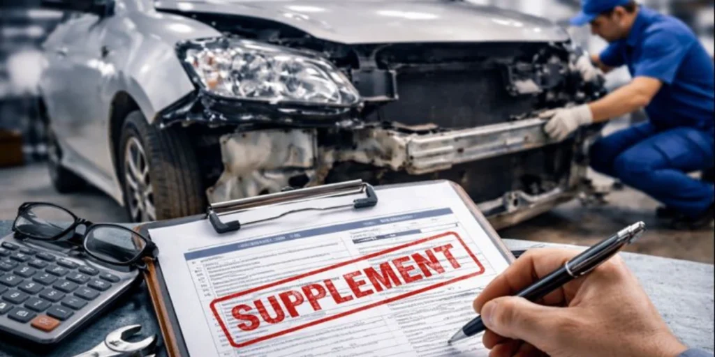 supplements in auto body repair shop