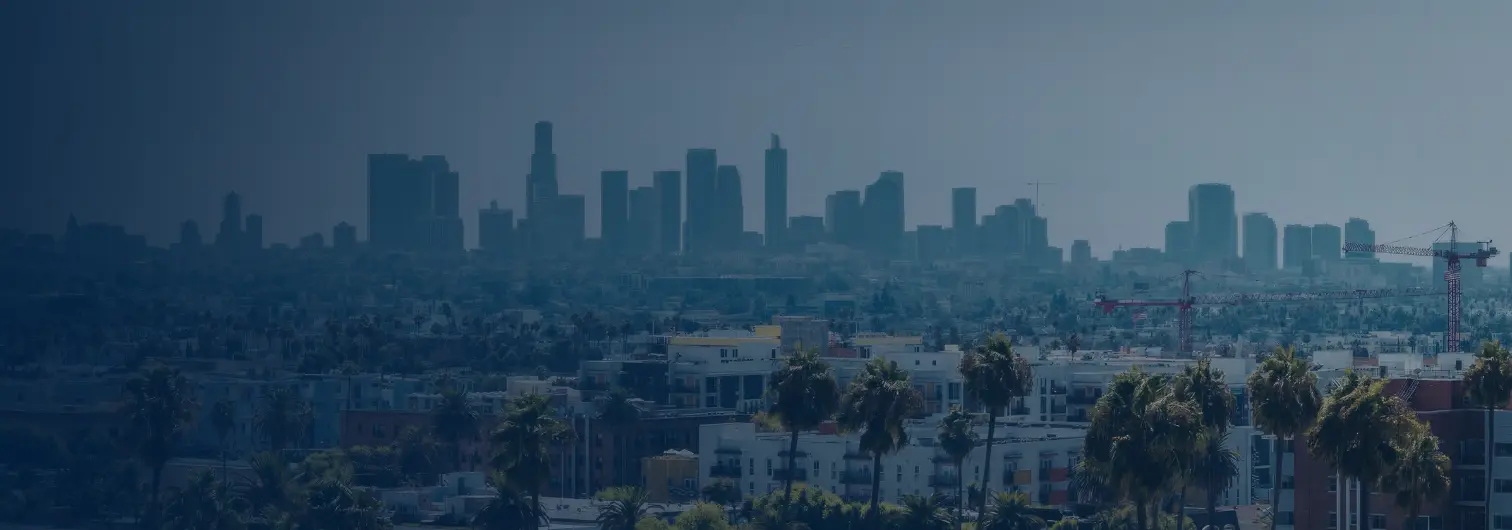 Downtown Los Angeles where car accident case fees and costs are typically higher